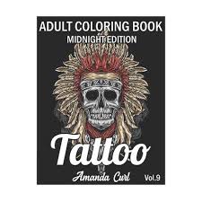 Coloring page | printable adult coloring pages, download grayscale illustration. Tattoo Adult Coloring Book Midnight Edition An Adult Coloring Book With Awesome Sexy And Relaxing Tattoo Designs For Men And Women Coloring Pages V Buy Online In South Africa Takealot Com