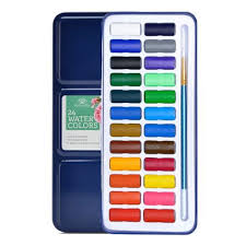 24 Watercolor Paint Set Portable Travel