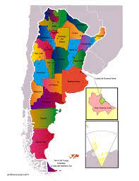 > mapas estáticos > provincias de argentina y sus capitales (con tabla). Mapa Politico De La Argentina Para Colorear E Imprimir Pdf