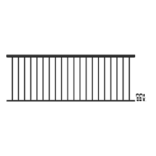 Shop wayfair for the best deck railing kits. Freedom Versarail Cambridge 8 Ft X 3 In X 3 Ft Matte Black Aluminum Deck Rail Kit Square Balusters Included Assembly Required In The Deck Railing Systems Department At Lowes Com
