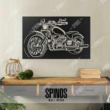 Motorcycle Wood Wall Decor Motorbike
