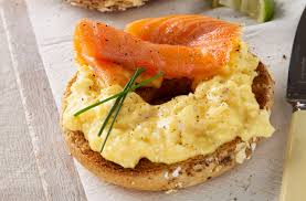 For brunch, try this smoked salmon croissant strata that adds a bit of elegance and excitement to the breakfast table. Salmon And Scrambled Egg Bagels Breakfast Recipes Goodtoknow