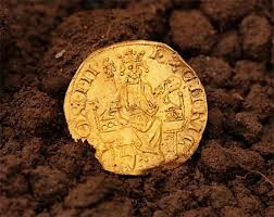 gold penny found by trere hunter
