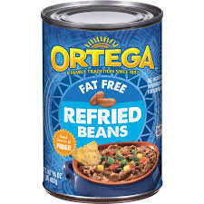 fat free refried beans ortega