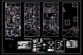 electrical layout plan drawing dwg file
