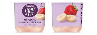 strawberry banana nonfat yogurt light