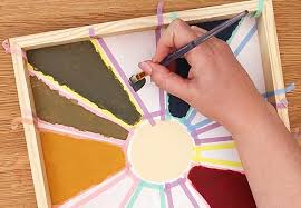 Easy Boho Wall Art Color Wheel