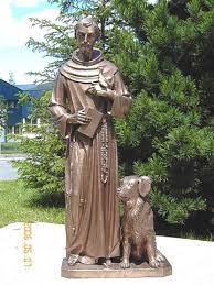 Bronze Saint Francis Of Assisi Statue