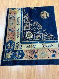 art deco square chinese antique rugs