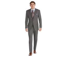 Jos A Bank Reserve Collection Traditional Fit Suit Grey