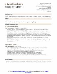 Professional marketing analyst with 5+ years of experience in creating ads, writing copy, and overseeing campaigns. Operations Intern Resume Samples Qwikresume