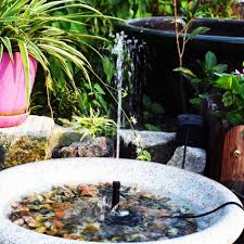 It is a broken bird bath+water feature which was left behind by the previous owners of our house. Buy Solar Powered Fountain Pump Water Pump With Adjustable Solar Panel Diy Birdbath Fountain Pump At Affordable Prices Free Shipping Real Reviews With Photos Joom