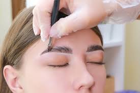 makeup brush closeup eyebrow care