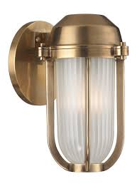 Hudson Valley Aged Brass Pompey 1 Light Outdoor Wall Sconce Aged Brass 980 Agb From Pompey Collection
