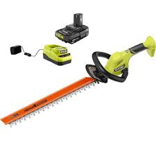 ryobi p2690 one 18v 22 in lithium ion cordless hedge trimmer with 2 0 ah battery and charger