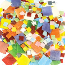 glass mosaic tiles assorted colours