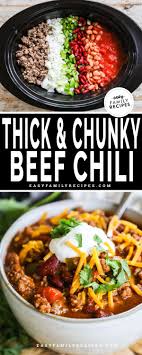 easy crock pot chili best thick