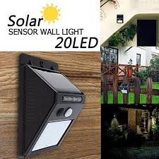 20 led weatherproof wireless wall solar