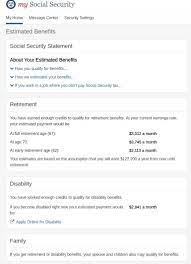 your social security statement is not
