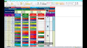 p90x workout schedule calendar in excel