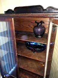 oak curio antique china cabinet no 2