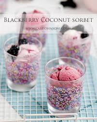 blackberry coconut sorbet cafe johnsonia