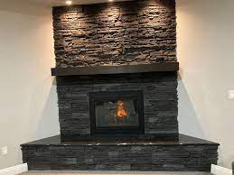 Diy Fireplace Design Using Stacked