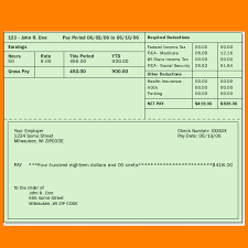 8 Template For Pay Stub Microsoft Word Samples Of Paystubs