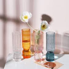 Nordic Colourful Clear Glass Vase