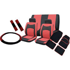 Red Seat Cover Set To Fit Fiat 500