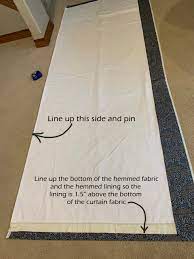 how to make lined pleated curtains