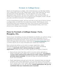 Use apa (american psychological association) term paper format for social sciences. 32 College Essay Format Templates Examples Templatearchive