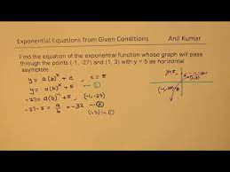 Exponential Equation Horizontal