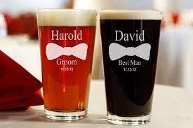 Personalized Beer Glass Groomsmen