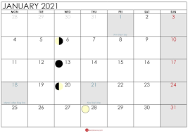 Our printables are free for your personal use only. Moon Calendar January 2021 Calendar Printables 2021 Calendar Calendar
