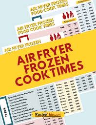 air fryer frozen food cook times
