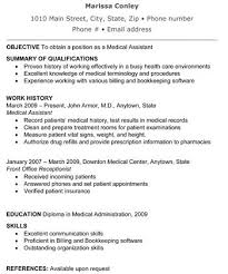 Medical Assistant Resume Examples No Experience Resume Format         