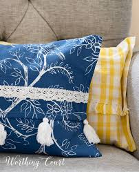 How To Make A No Sew Pillow Cover In