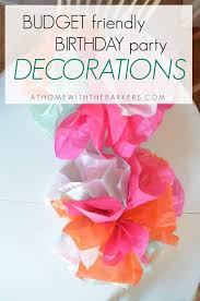 budget friendly birthday party decorations