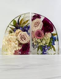 wedding bouquet in resin