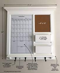 Framed Dry Erase Calendar And Bulletin
