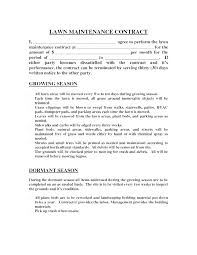 Landscaping Contract Template Inspirational Unique Mold