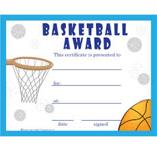 Free Basketball Certificates Certificate Free Basketball