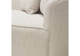 Glamorous Curved White Fabric Sofa
