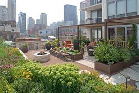 River North Roof Terrace Eclectic