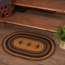 berry vine braided rug jute floor mat