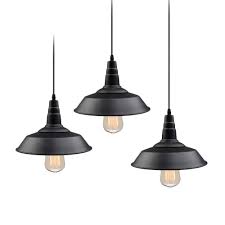 Classic Black Cage Pendant Lights Lighting The Home Depot