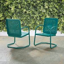 Crosley Furniture Bates Turquoise Metal
