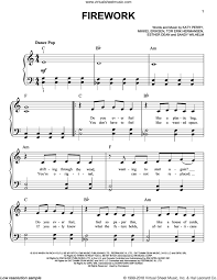 firework sheet for piano solo