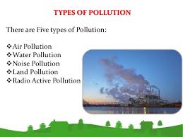 Pollution is an issue of concern in the modern world that we live in today   There are many types of pollution  namely air  water and noise               